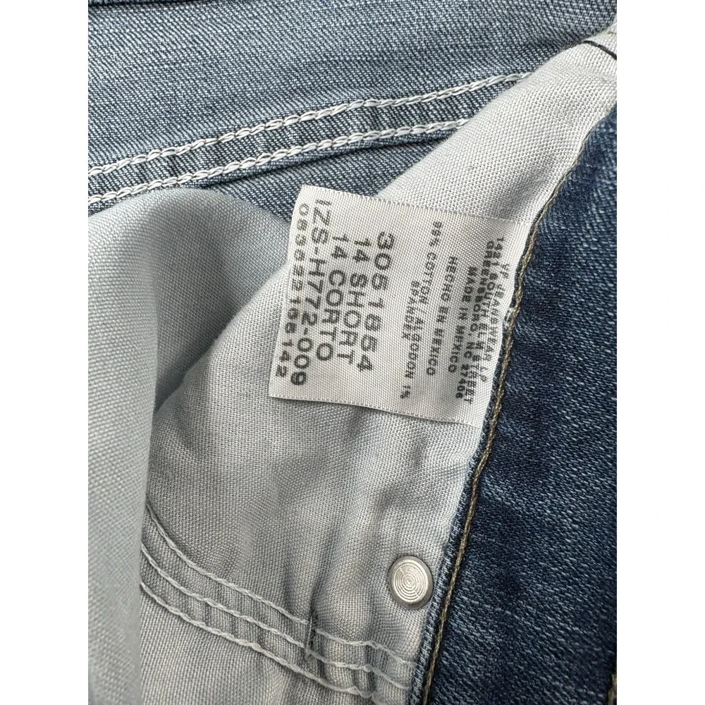 Lee Relaxed Straight Leg Jeans‎ Womens 16W Dark Blue Stretch Denim 34x29